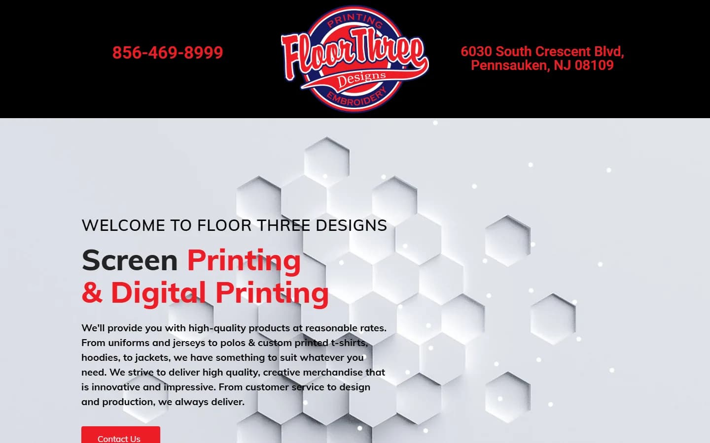 Floor Three Designs desktop view